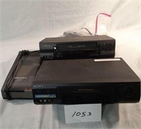 2 VHS One is Sony and A Rewinder