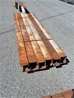 Pallet of steel concrete form corners