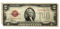 Series of 1928 D Two Dollar Red Seal Note