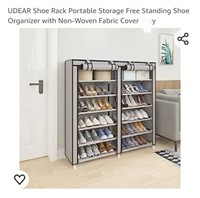 *Black* UDEAR Shoe Rack Portable Storage Free