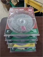 5 ACE Wire Wheel Brushes