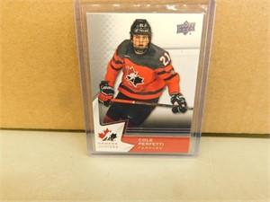 2020/21 Cole Perfetti #1 Canada Jrs Card
