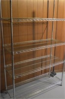 Metal Rack 47"W x 18"D x 74"Tall 4 Shelves