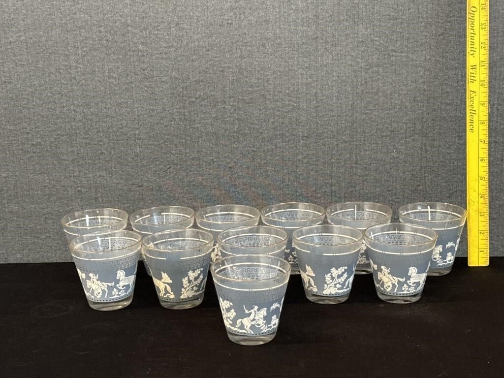 12 Hazel Atlas Arabian Knights Whiskey Glasses