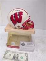 Autographed Monte Ball Wisconsin Badgers Mini