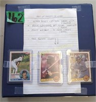 Blue Binder Hall Of Famers Baseball Cards. Wade