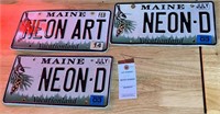 "Neon" License Plates