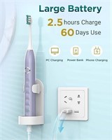 45$-Ultrasonic Toothbrush for Adults(soft purple)