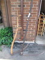 2 Old Wood Scythes