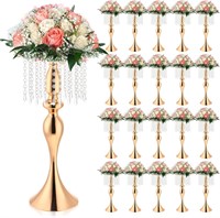 Nuenen 20 Pcs Crystal Flower Stand Centerpieces