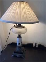 Parlor Electrified Oil  Lamp