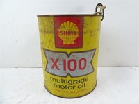 Vintage Shell X-100 One Gallon Oil Can