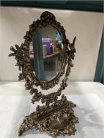 Cast iron vanity mirror 9”x 13.25”
