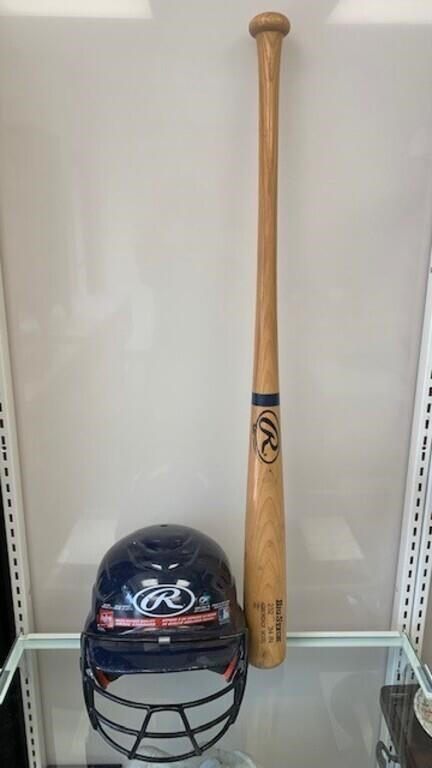 Rawlings Batting Helmet & Bat