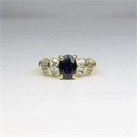 Fabulous Blue Sapphire and Diamond