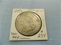 1899s Morgan Silver Dollar - EF-40, Semi Key