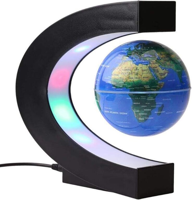 3In C Shape Levitation Floating Globe, Colored