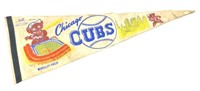 1950's Chicago Cubs Felt  Pennant