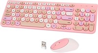 Wireless Keyboard and Mouse Combo, Retro