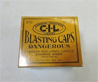 CIL Blasting Cap tin   A-1 condition