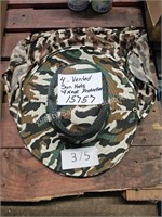 4- vented sun hats with neck protection