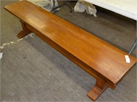14" x 72" Solid Wood Bench