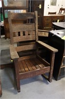 Solid Oak Rocking Chair