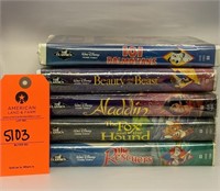 Lot of Disney VHS Clamshell Black Diamond, "101 Da