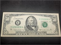 1988 $50 Federal Reserve Note - Block Paper