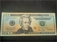 2006 $20 Dollar Green Star Note - Nice