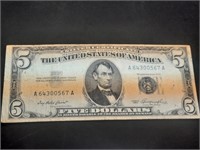 1953 $5 Dollar Silver Certificate