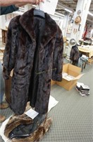 Ladies dark brown mink? full length coat