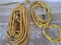 Quantity of 1/2" and 3/4" rope