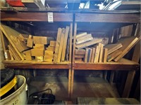 (2) Handmade Wood Shelves with Wood