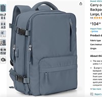 Carry on Backpack,Large Travel Backpack
