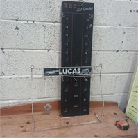 Two Vintage Auto Shop Point of Sale Units "Lucas