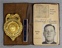 Asst. Chief Monroe County Sheriff's Badge & Wallet