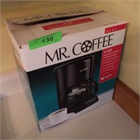 MR. COFFEE COFFEE MAKER- TURNS ON