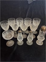 Lead Crystal Water Glasses S&P.