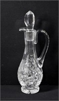 Pinwheel Crystal Decanter w Stopper 10"