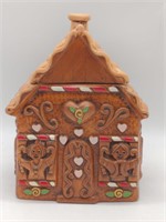 Gingerbread House Cookie Jar 10.5"