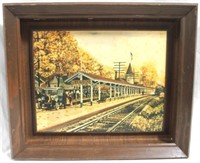 Framed Print Blue Ridge Train Station