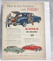 Kaiser Magazine Ad 8x11