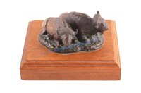Tony Sandoval Original Bronze Buffalo Sculpture