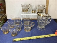 Vintage Libby glasses and pitcher