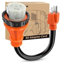 Nilight RV Locking Adapter Cord 15 Amp to 50 Amp P