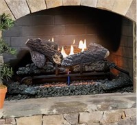 Fuel Dual-Burner Vent-free Gas Fireplace Logs