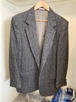 100% Wool Harris Tweed Men's Blazer Sz S