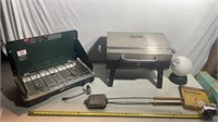 Coleman Camp Stove, Char Broil Gas Grill, Folding