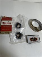 Vintage miscellaneous lot lighters watch knife